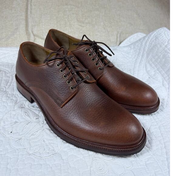 Trask Men Brown 8 Landry Bison Leather Lace Up Oxford Shoes NWOT Comfort Classic main image 8